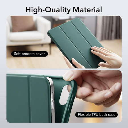 Husa pentru iPad 10 2022 10.9' ESR Rebound Pencil, Forest Green