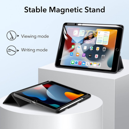 Husa pentru iPad 10.2" 2019/2020/2021 ESR Rebound Hybrid Pro, Black