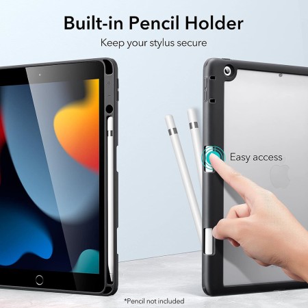 Husa pentru iPad 10.2" (2019 / 2020 / 2021) - ESR Rebound Hybrid Pro - Frosted Black