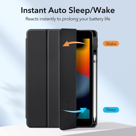 Husa pentru iPad 10.2" (2019 / 2020 / 2021) - ESR Rebound Hybrid Pro - Frosted Black