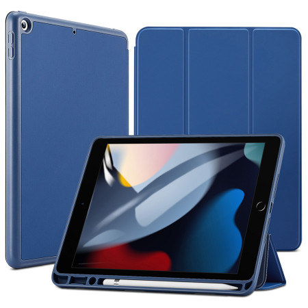 Husa pentru iPad 10.2" 2019 / 2020 / 2021 ESR Rebound Pencil, Navy Blue