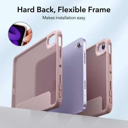 Husa pentru iPad mini 6 2021 ESR Rebound Hybrid, Frosted Pink