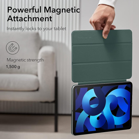 Husa pentru iPad Pro 11 2018 / iPad Air 4 / 5 2020/2022 ESR Rebound Magnetic, Forest Green