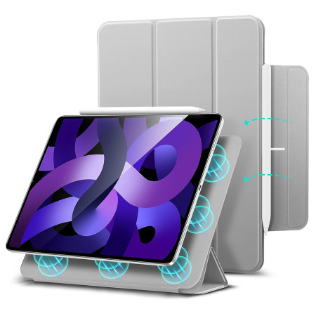 Husa pentru iPad Pro 11 2018 / iPad Air 4 / 5 2020/2022 ESR Rebound Magnetic, Silver Grey
