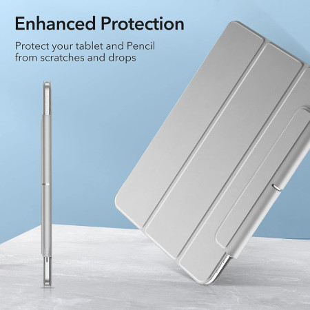 Husa pentru iPad Pro 11 2018 / iPad Air 4 / 5 2020/2022 ESR Rebound Magnetic, Silver Grey