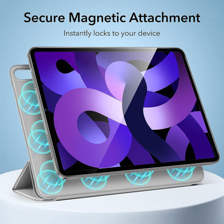 Husa pentru iPad Pro 11 2018 / iPad Air 4 / 5 2020/2022 ESR Rebound Magnetic, Silver Grey