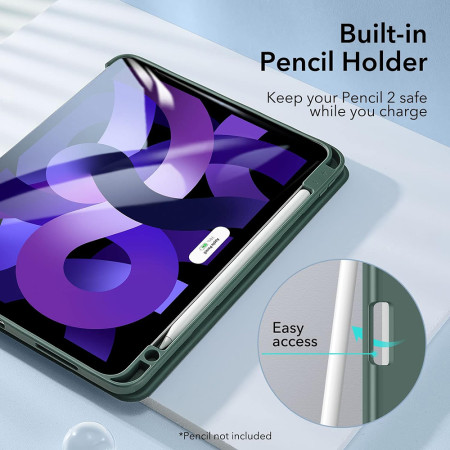 Husa pentru iPad Air 4 2020 / Air 5 2022 ESR Rebound Pencil, Cactus Green
