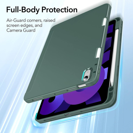 Husa pentru iPad Air 4 2020 / Air 5 2022 ESR Rebound Pencil, Cactus Green