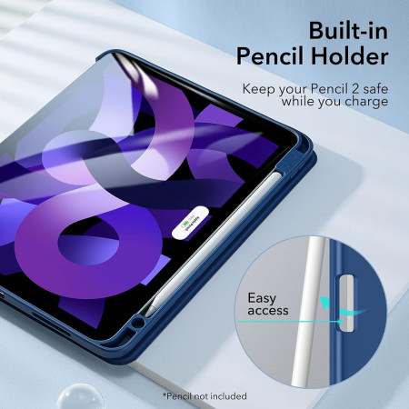 Husa pentru iPad Air 4 (2020) / Air 5 (2022) ESR Rebound Pencil, Navy Blue