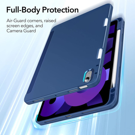 Husa pentru iPad Air 4 (2020) / Air 5 (2022) ESR Rebound Pencil, Navy Blue