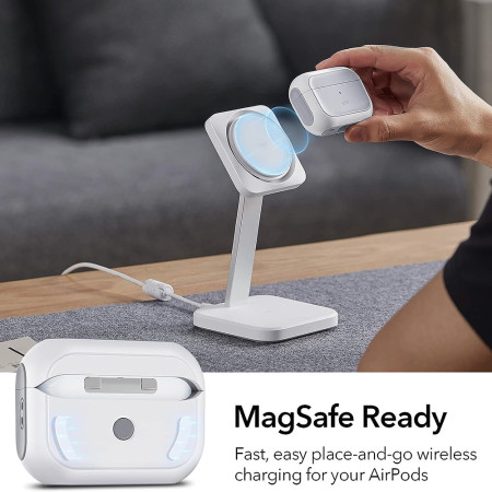 Husa pentru Apple AirPods Pro 1 / 2 ESR Orbit Hybrid HaloLock, White