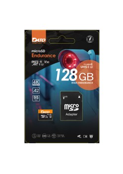 Card de Memorie, Micro SDXC, 128GB, U3, A2, V30 - Dato Endurance (DTTF128GU3A2V30HA) - Black