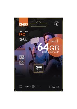 Card de Memorie, Micro SDXC, 64GB, Clasa 10 - Dato Pro (DTTF064GUIC10) - Black