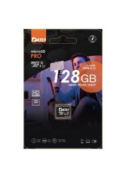 Card de Memorie, Micro SDXC, 128GB, Clasa 10 - Dato Pro (DTTF128GUIC10) - Black