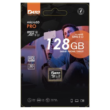 Card de Memorie, Micro SDXC, 128GB, Clasa 10 - Dato Pro (DTTF128GUIC10) - Black