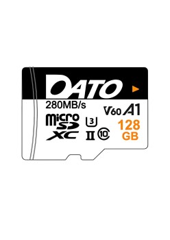 Card de Memorie, Micro SDXC, 128GB, U3, A1, V60 - Dato Lightening (DTTF128GU3A1V60U2A) - White
