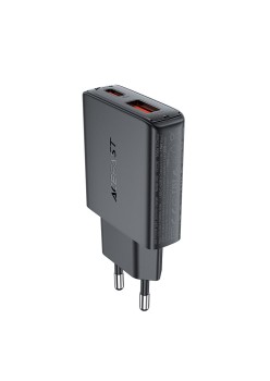 Incarcator Type-C, USB, pentru Priza, PD30W, GaN - Black