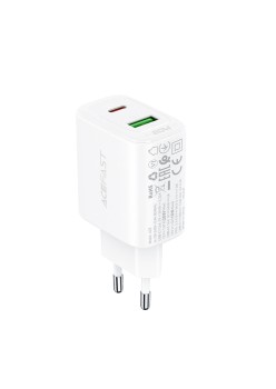 Acumulator pentru Priza, USB, Type-C, 20W, Fast Charging - Acefast - White