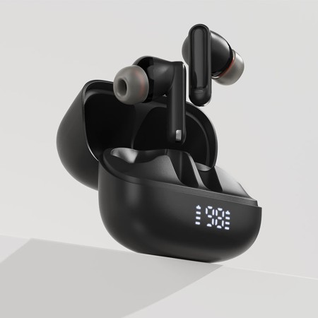 Casti Wireless, Type-C, Bluetooth 5.4, IPX4, Call Noice Reduction - Black