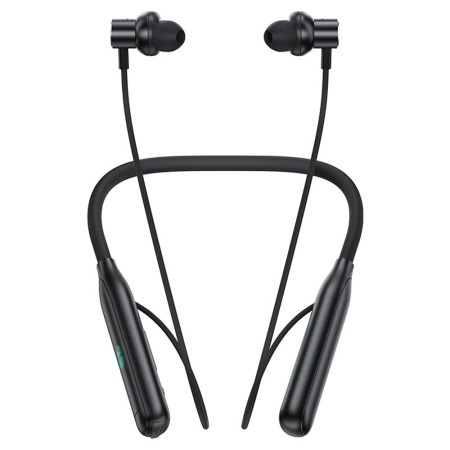 Casti Bluetooth Behind the Head, Neckband, IPX4, Display LED - Black