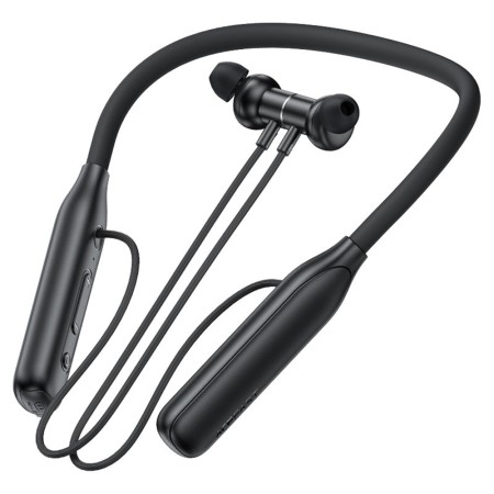Casti Bluetooth Behind the Head, Neckband, IPX4, Display LED - Black