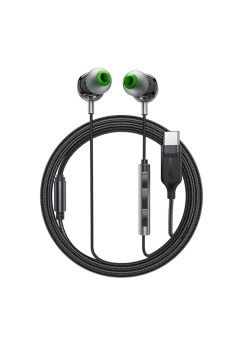 Casti cu microfon, in-ear, Type-C, 1.2m - Black