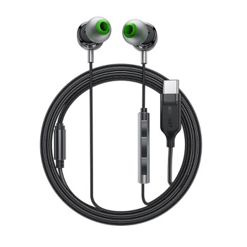 Casti cu microfon, in-ear, Type-C, 1.2m - Black