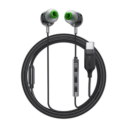 Casti cu microfon, in-ear, Type-C, 1.2m - Black