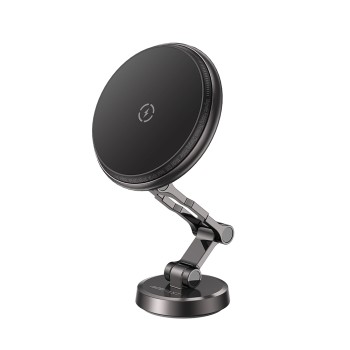 Suport Auto pentru Apple, 360° Rotation, LED Ambient Light, Magnetic Grip - Black