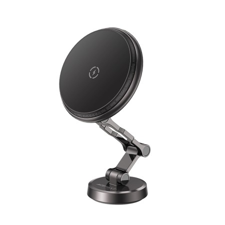 Suport Auto pentru Apple, 360° Rotation, LED Ambient Light, Magnetic Grip - Black