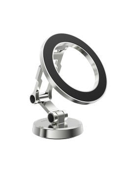 Suport Auto cu Magnet pentru Telefon, Universal, Ajustabil - Silver