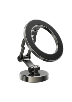 Suport Auto cu Magnet pentru Telefon, Universal, Ajustabil - Metal Gray