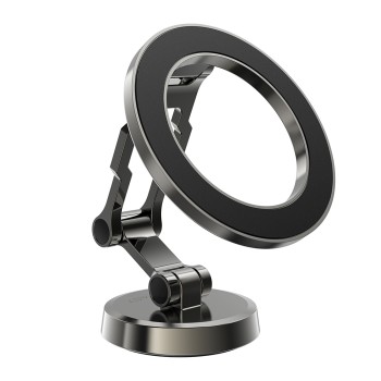 Suport Auto cu Magnet pentru Telefon, Universal, Ajustabil - Metal Gray