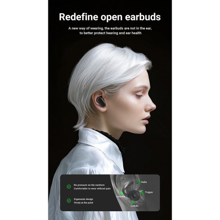 Casti Bluetooth 5.3, Type-C, Call Noise Reduction, IPX4 - Acefast (FA003) - Black