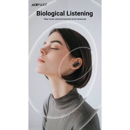 Casti Bluetooth 5.3, Type-C, Call Noise Reduction, IPX4 - Acefast (FA003) - Black