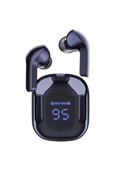 Casti Type-C, Bluetooth 5.3, IPX4, ENC, LED Display Digital - Acefast - Sapphire Blue