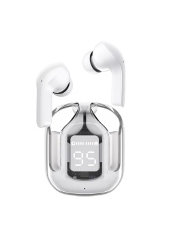 Casti Type-C, Bluetooth 5.3, IPX4, ENC, LED Display Digital - Acefast - Modern Grey