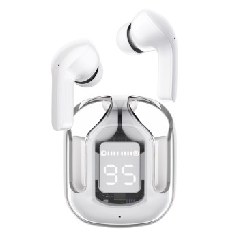 Casti Type-C, Bluetooth 5.3, IPX4, ENC, LED Display Digital - Acefast - Modern Grey