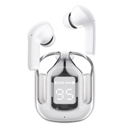 Casti Type-C, Bluetooth 5.3, IPX4, ENC, LED Display Digital - Acefast - Modern Grey