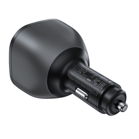 Incarcator pentru Masina 2x USB, 165W, Fast Charging, Temperature Control - Acefast - Black