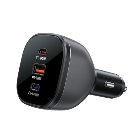Incarcator pentru Masina 2x USB, 165W, Fast Charging, Temperature Control - Acefast - Black