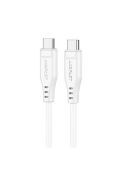Cablu de incarcare, Type-C to Type-C, 60W, 3A, High-Speed Charging, 1.2m - Acefast - White