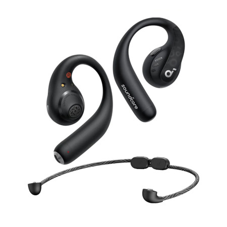 Casti Wireless pentru Sport, Bluetooth, Waterproof, Anker AeroFit, Black