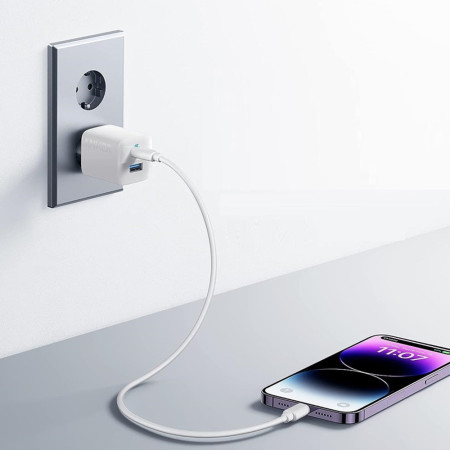 Incarcator Priza Tip-C, USB, 33W, Anker, White
