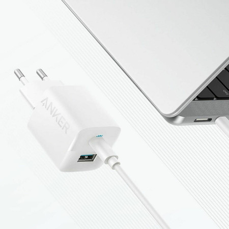 Incarcator Priza Tip-C, USB, 33W, Anker, White