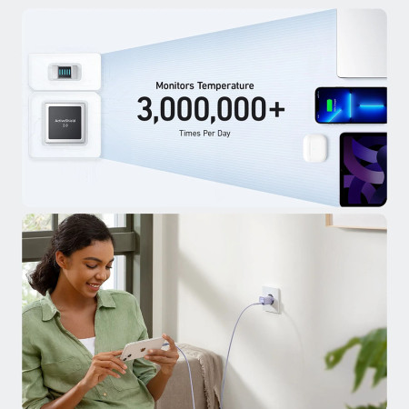 Incarcator Priza GaN, TIpe-C, 30W, Anker, White