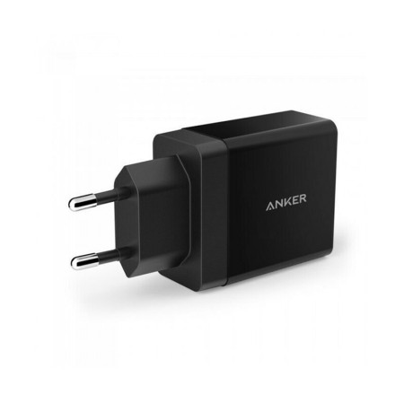Incarcator Priza 2 x USB, 24W, PowerIQ, Anker, Black