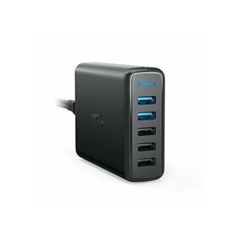 Incarcator 5 x USB, 65W, PowerIQ - Anker (A2054L11) - Black