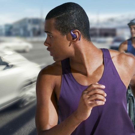 Casti Wireless pentru Sport, Bluetooth, Waterproof, Anker AeroFit, Purple