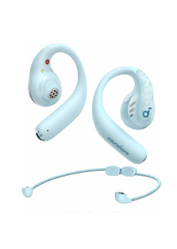 Casti Wireless pentru Sport, Bluetooth, Waterproof, Anker AeroFit, Blue